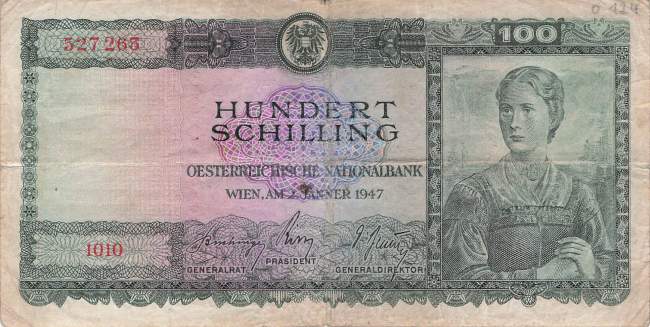 100 Schilling 1947 p.124